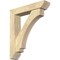 Ekena Millwork Imperial Slat Rough Sawn Bracket w/ Offset Brace, Douglas Fir, 6"W x 28"D x 32"H BKT0604X28X32IMP06RDF - alternate 1